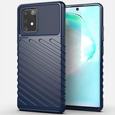 Voor Galaxy M80S Thunderbolt Shockproof TPU Soft Case (blauw)