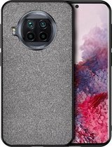 Voor Xiaomi Mi 10T Lite 5G schokbestendige splicing PU + stoffen beschermhoes (klassiek grijs)