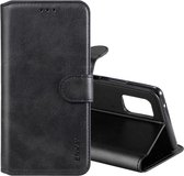 Voor Samsung Galaxy A71 ENKAY Hat-Prince horizontale flip lederen tas met houder & kaartsleuven en portemonnee (zwart)