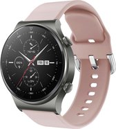 iMoshion Siliconen Smartwatch Bandje voor de Huawei Watch GT 2,Huawei Watch GT 2 Pro,Huawei Watch GT 2e Sport 46 mm - Lichtroze