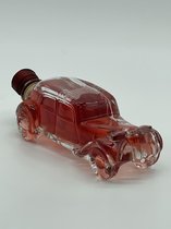 JMP Gifts® - Oldtimer / Auto - Fles - 0,20L - Glazen beeld - Decoratie - Cadeau - Gift - Wijnfles - Wijn - Sierstuk - Glaswerk - (ROSÉ)