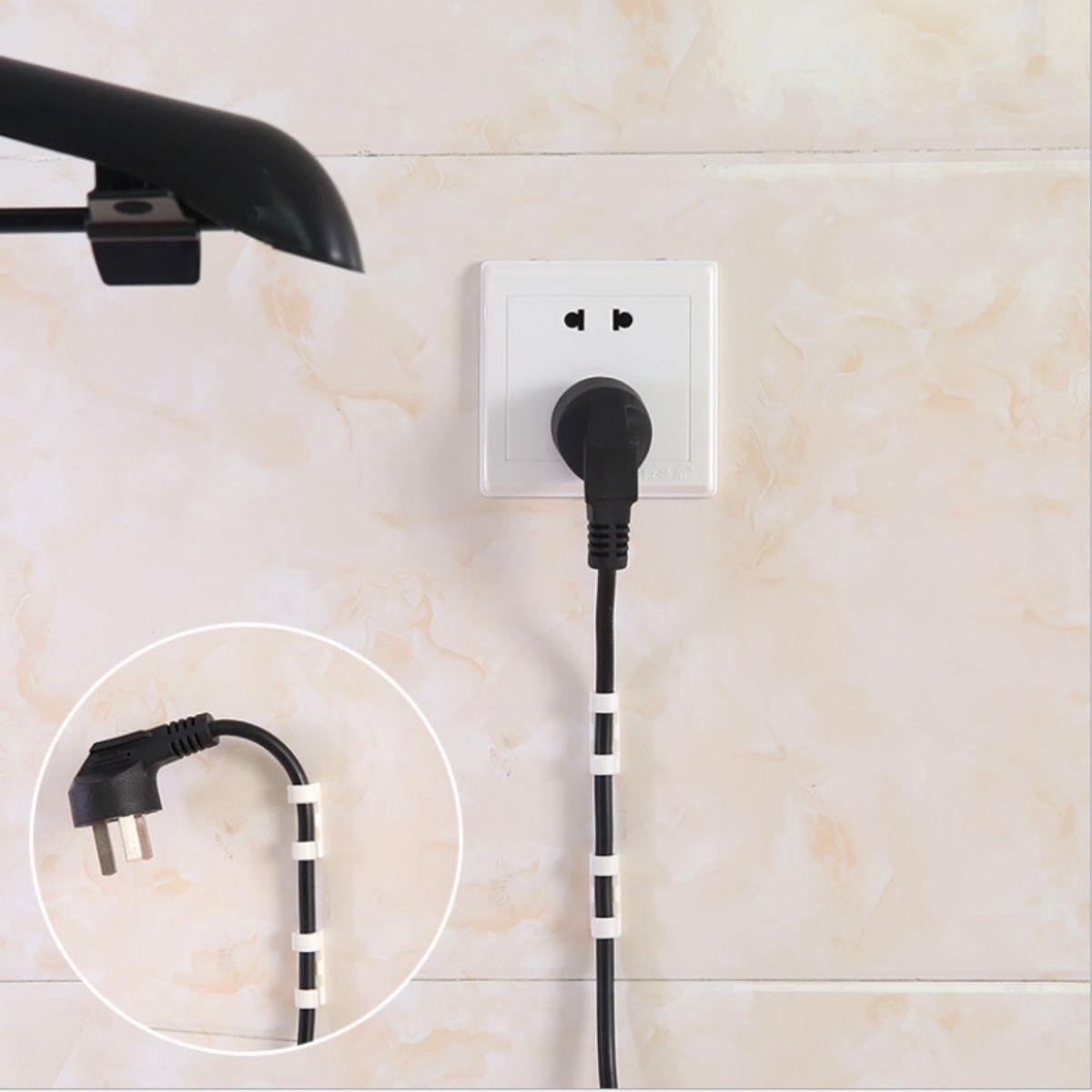 Kabel Organizer - 20 Zelfklevende Kabelclips – Kabelklemmetjes - Kabel Clips Organizer - Transparant