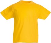 Fruit Of The Loom Originele T-shirt met korte mouwen voor kinderen / kinder (Geel)