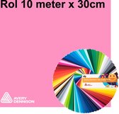 10 meter Avery snijfolie kleur 541 Pink Gloss voor Silhouette Cameo, brother en andere 30cm snij plotters