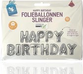 3BMT Happy Birthday slingers - ballonnen - decoratie - metalic