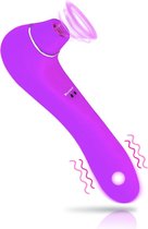 Yonovo® 2 in 1 Luchtdruk Vibrator Pro 2 Next Generation - Waterproof G-spot & Clitoris Stimulator -  Seks speeltjes en Vagina Toys Oplaadbare Sucking Zuigende Dildo Clitoris Seks S