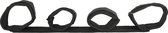Banoch | Spreidstang met klittenband velcro boeien | 42 cm lang | zwart