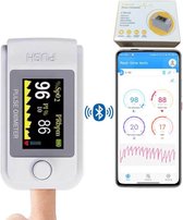 E-Health MHD saturatiemeter- Puls-oxi meter - hartslagmeter incl bluetooth en app