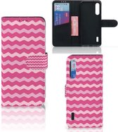 Hoesje ontwerpen Xiaomi Mi A3 GSM Hoesje ontwerpen Waves Pink