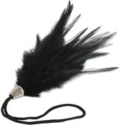Banoch | Tantra long feather black | streel veer zwart