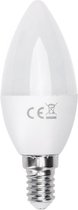 LED Lamp - Smart LED - Aigi Kiyona - Bulb C37 - 7W - E14 Fitting - Slimme LED - Wifi LED - Aanpasbare Kleur - Mat Wit - Glas - BES LED