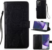 Voor Samsung Galaxy Note20 Ultra Dream Catcher Printing Horizontale Flip Leather Case met Houder & Kaartsleuven & Portemonnee & Lanyard (Zwart)