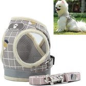 Reflecterend en ademend vest Trekkabel Pet Chest Leash, maat: XL (kaki)