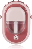 M3 hangende nek aromatherapie ventilator USB mini draagbare huishoudelijke buitenventilator, kleur: lotuswortel poeder spray