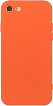 Rechte rand effen kleur TPU schokbestendig hoesje voor iPhone 6 Plus (oranje)