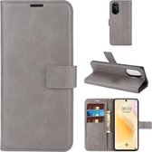 Voor Huawei Nova 8 5G Retro Kalfspatroon Gesp Horizontale Flip Leren Case met Houder & Kaartsleuven & Portemonnee (Grijs)