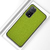 Voor Xiaomi Redmi K30S schokbestendige stoffen textuur PC + TPU beschermhoes (groen)