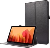 Voor Samsung Galaxy Tab A7 (2020) Crazy Horse Texture Horizontale Flip Leather Case met 2-vouwbare houder & kaartsleuf (zwart)