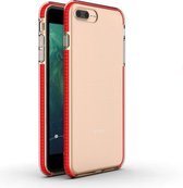 Voor iPhone 8 Plus & 7 Plus TPU tweekleurige schokbestendige beschermhoes (rood)