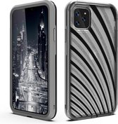 Voor iPhone 11 Pro 2 in 1 TPU + pc effen kleurencombinatie Drop (grijs + zwart)