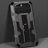 Voor iPhone 8 Plus / 7 Plus Vanguard Warrior All-inclusive tweekleurige schokbestendige TPU + pc-beschermhoes met houder (zwart)