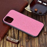 Voor iPhone 11 schokbestendig glitter poederpasta huid TPU beschermhoes (roze)