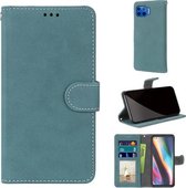 Voor Motorola Mote G 5G Plus Retro Frosted Horizontale Flip PU lederen tas met houder & kaartsleuven & portemonnee & fotolijst (blauw)