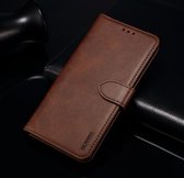Voor Huawei Honor 10i GUSSIM zakelijke stijl horizontale flip lederen tas met houder & kaartsleuven & portemonnee (bruin)