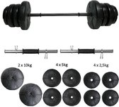 ECGSPOR Halterset / Dumbbell Set / Gewichten Set - 50 kg - Zwart