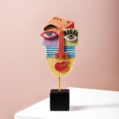 BaykaDecor - Unieke Abstract Picasso Style Gezicht - Beeldje op Stand - Abstracte Kunst - Woondecoratie - Geschenk - Beeld - 24 cm