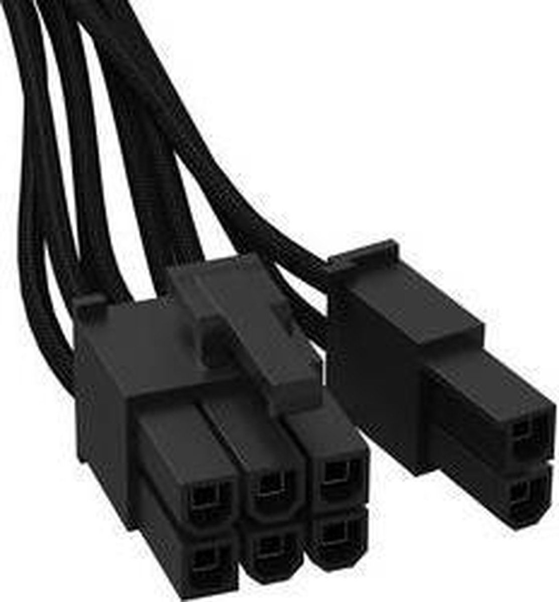 BeQuiet Computer, Stroom Kabel [1x ATX-stekker 8-polig (6+2) - 1x 12 PIN-stekker (netvoeding)] 0.60 m Zwart