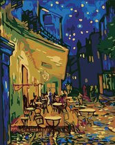 Paint by Number - Schilderen op Nummer - Café Terrace at Night, Van Gogh - paintbynumber.eu