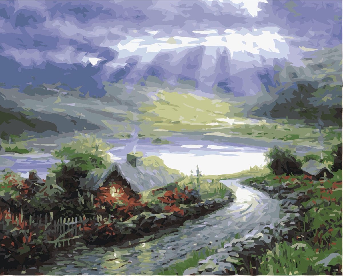 Paint by Number - Schilderen op Nummer - Little Cottage - paintbynumber.eu