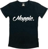 KMDB Shirtje Moppie Black Meisjes Zwart - Maat 80