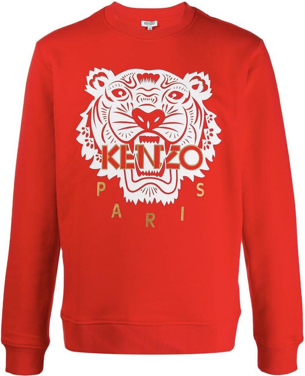 Kenzo Sweater Tiger Rood Maat: M | bol.com