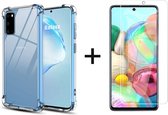 Samsung A02S Hoesje - Samsung Galaxy A02S hoesje shock proof case transparant hoesjes cover hoes - 1x Samsung A02S Screenprotector