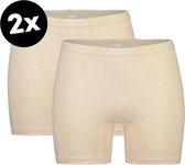 Beeren Dames Softly Short Long Beige - XL - 2-Pack