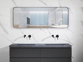 Miroir Mawialux avec bord noir | 160 x 60 cm | Rectangle | Chauffage | MR216060