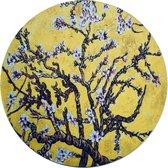 Muismat / Mousepad | Rond 20 cm | Bloesem / Blossom  | Geel / Yellow
