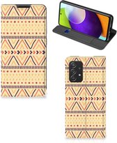GSM Hoesje Geschikt voor Samsung Galaxy A52 5G Enterprise Editie | A52 4G Wallet Bookcase Aztec Yellow
