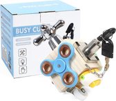 Motoriek kubus - Busy Cube Woods - fidget cube - educatief speelgoed - houten speelgoed - fidget toys  - montessori - Sleutel