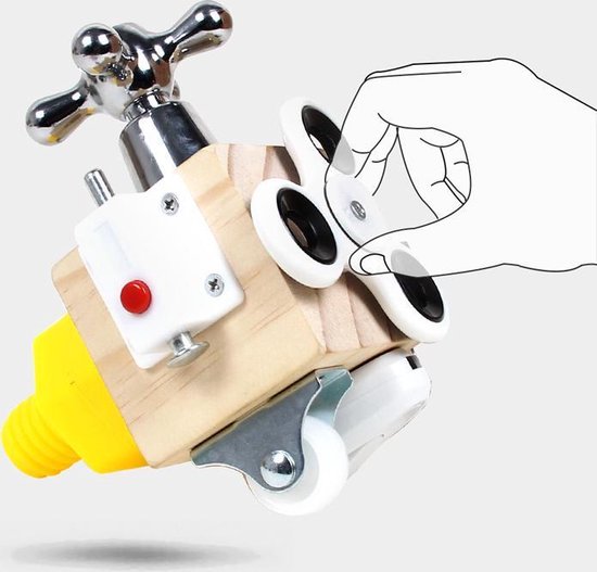 Thumbnail van een extra afbeelding van het spel motoriek kubus - educatief speelgoed - houten speelgoed - fidget toys - spinner - montessori - Blijderij