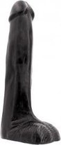 XXLTOYS - Zeus - Large Dildo - inbrenglengte 24 X 6 cm - Black - Extra dikke grote Dildo plug -Made in Europe - Voor Diehards only