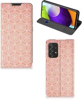 Smartphone Hoesje Geschikt voor Samsung Galaxy A52 Mobiel Hoesje Pattern Orange