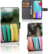 GSM Hoesje Samsung Galaxy A52 Flipcover Maken Macarons