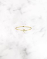 Stardust - LUNA ring in 14 karaat Goud maat M