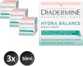 Diadermine - Dagcrème Hydra Balance - Voor normale tot gemengde huid - 3 x 50 ml