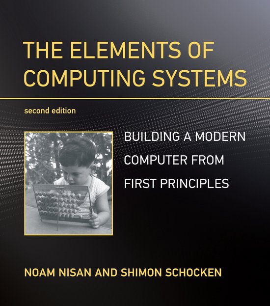 Boek "The Elements of Computing Systems", tweede editie. Een jongen telt op een telraam.