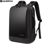 ssublime Dorsal II - Anti Diefstal Laptop Rugzak met USB - Rugtas met laptopvak 15,6 inch - Dames/Heren - Zwart