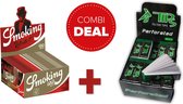 Combideal vloei & tips Smoking Gold King size box 50 + Tips filter tips perforated box 50